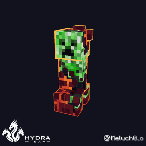 Creeper 3D render by Meluch
